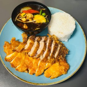 Knusprige Ente u. Knuspriges Huhn