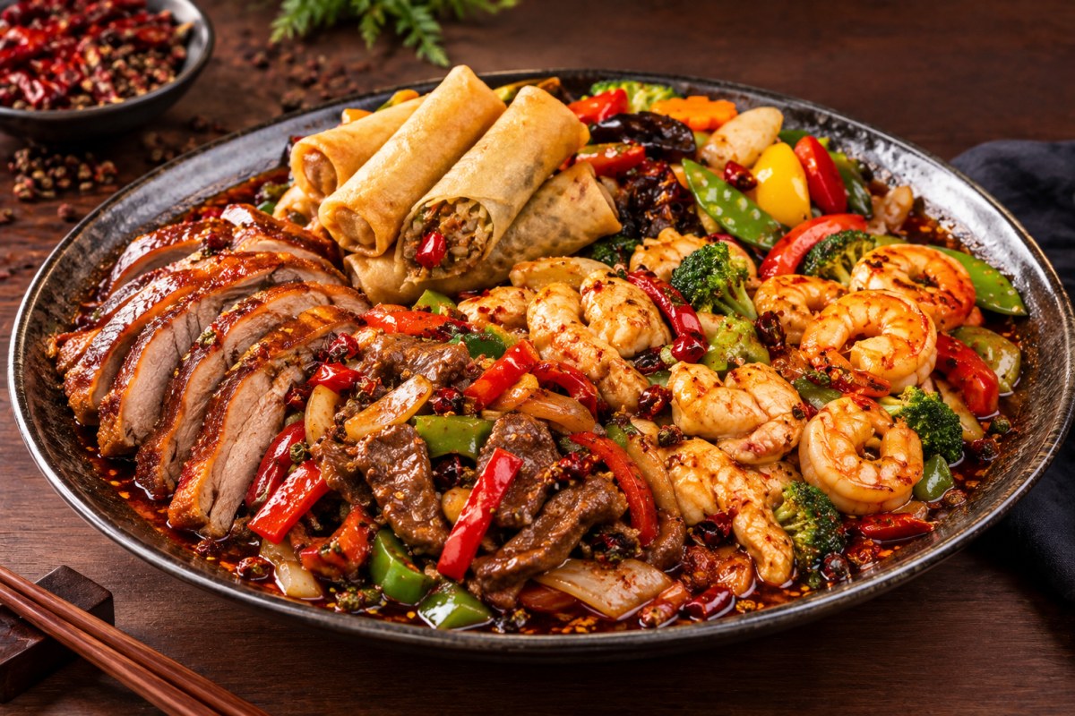 Wok Spezial  (2 Personen) (scharf)